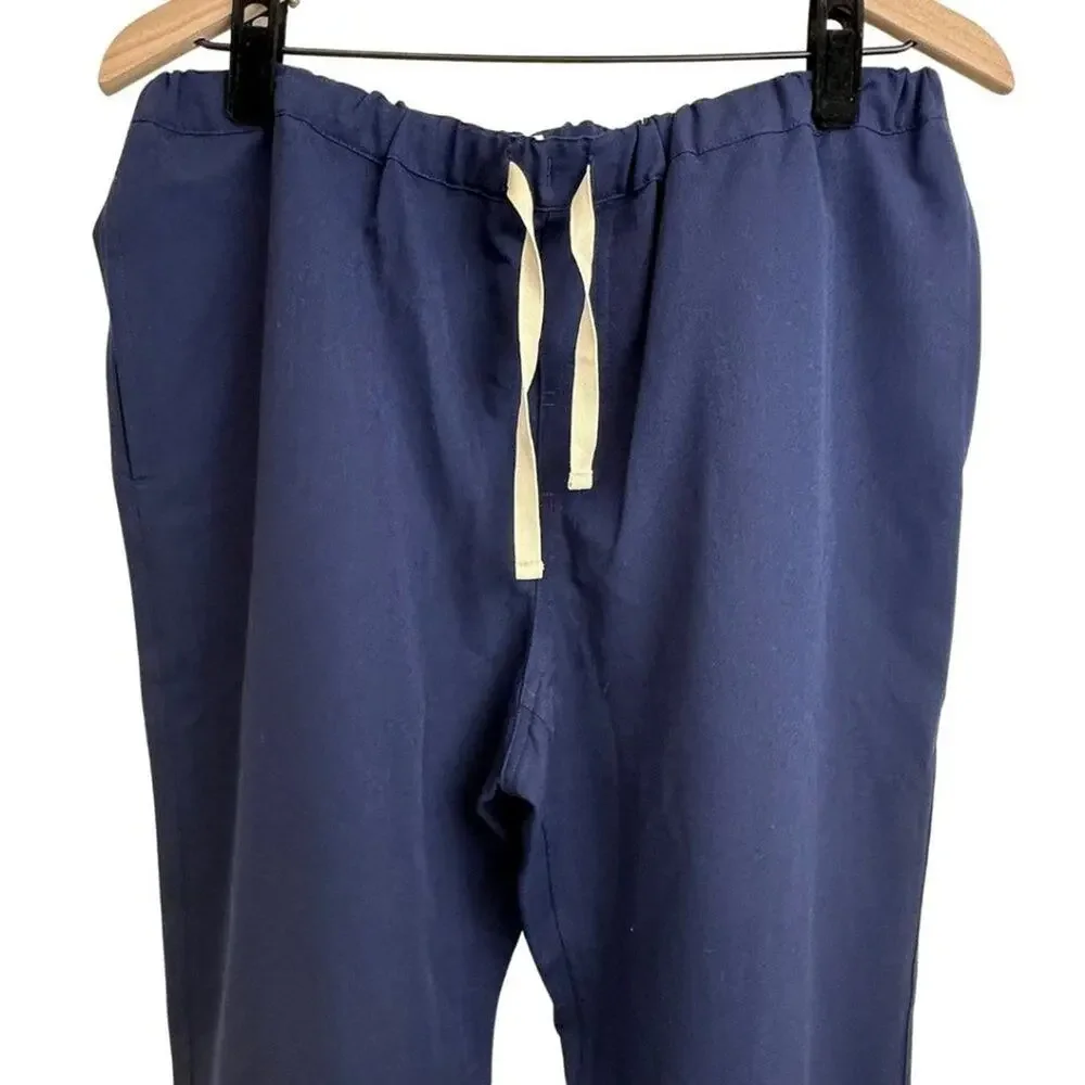 Figs Pisco™ Basic Scrub Pants in Navy Large Short